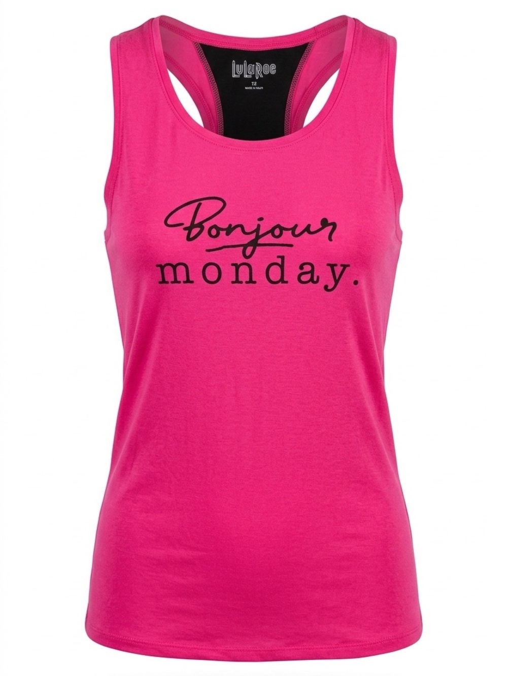RISE by LuLaRoe Bonjour Monday Tank Top 2X NWT Pink